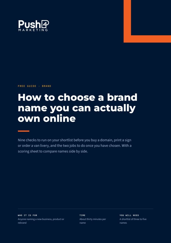 Cover of the Brand name guide