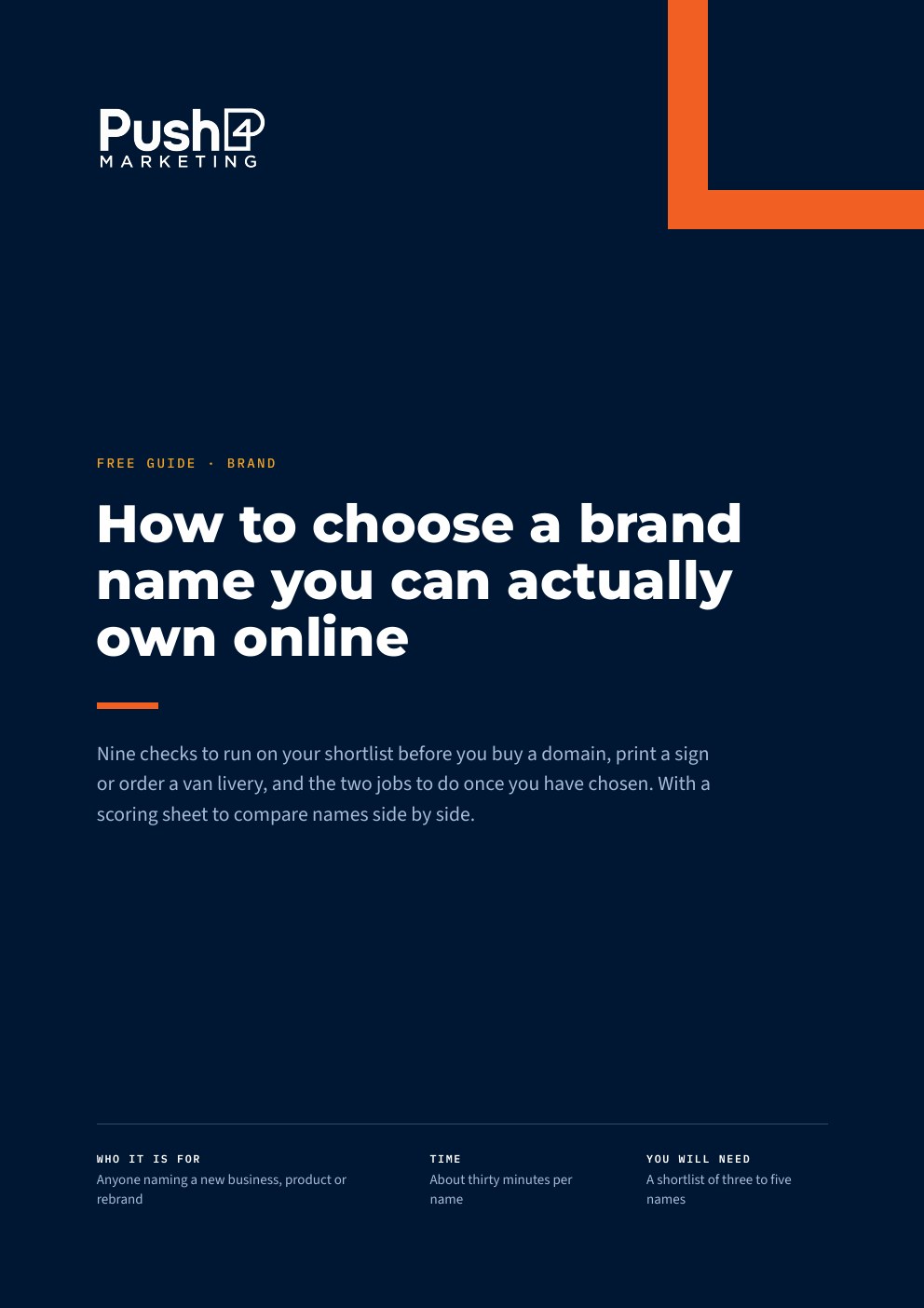 Cover of How to choose a brand name you can actually own online