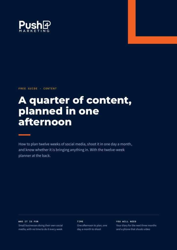 Cover of the Content planning guide
